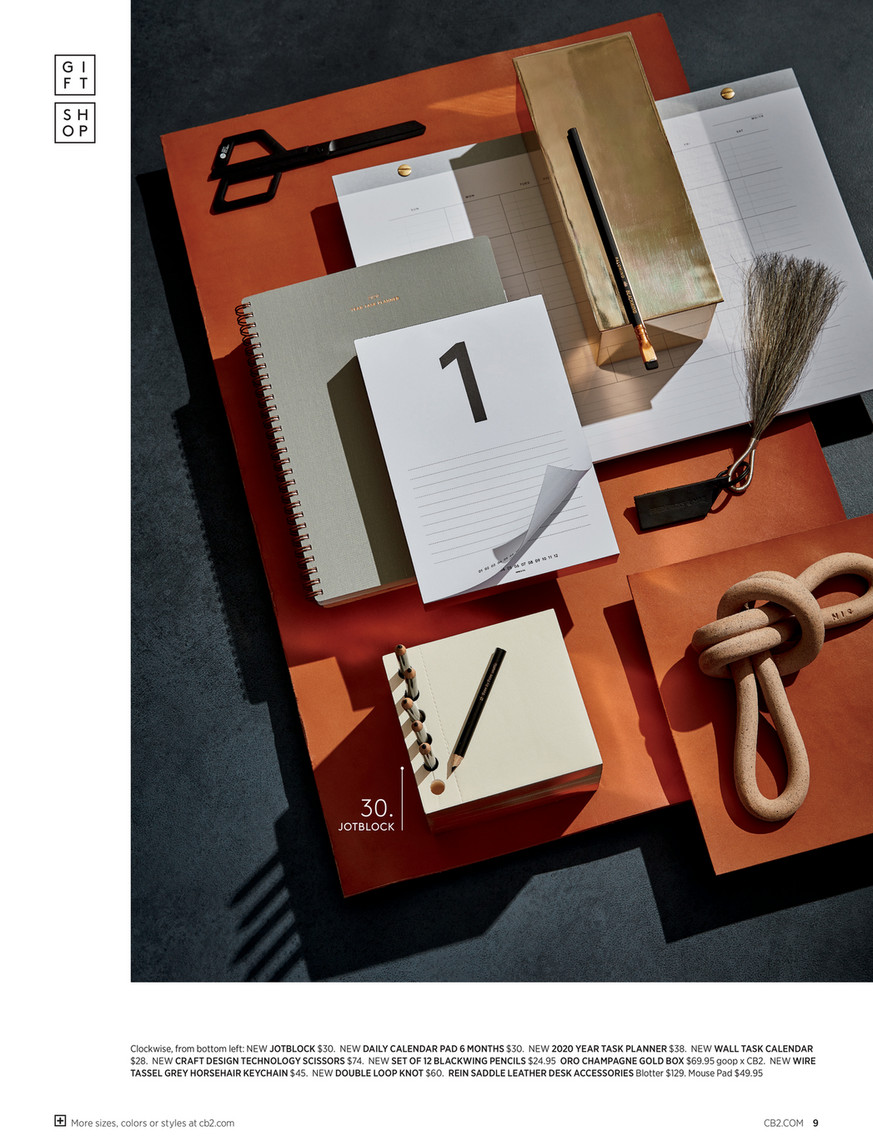 CB2 - December Catalogue 2019 - P.F. Candle Co. Teakwood and Tobacco Reed  Diffuser