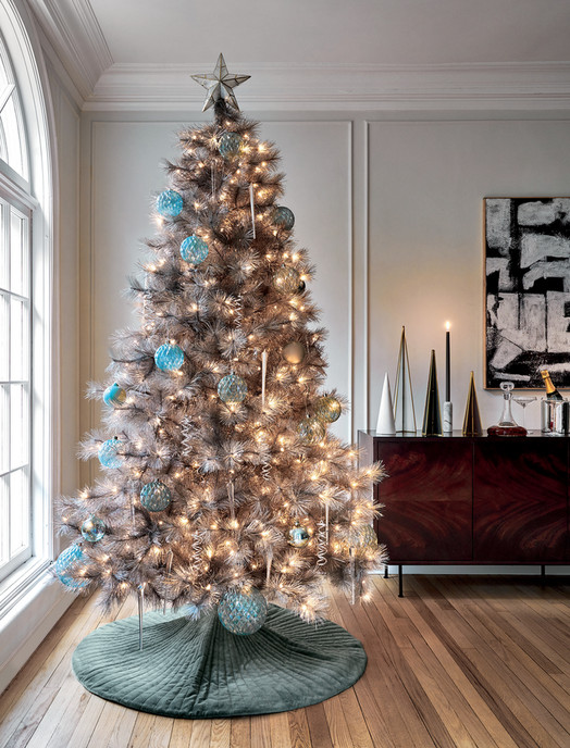 Gilded Silver Metallic Feather Trees - Christmas, Fall Decorative Event &  Holiday Christmas Trees ZUCKER®