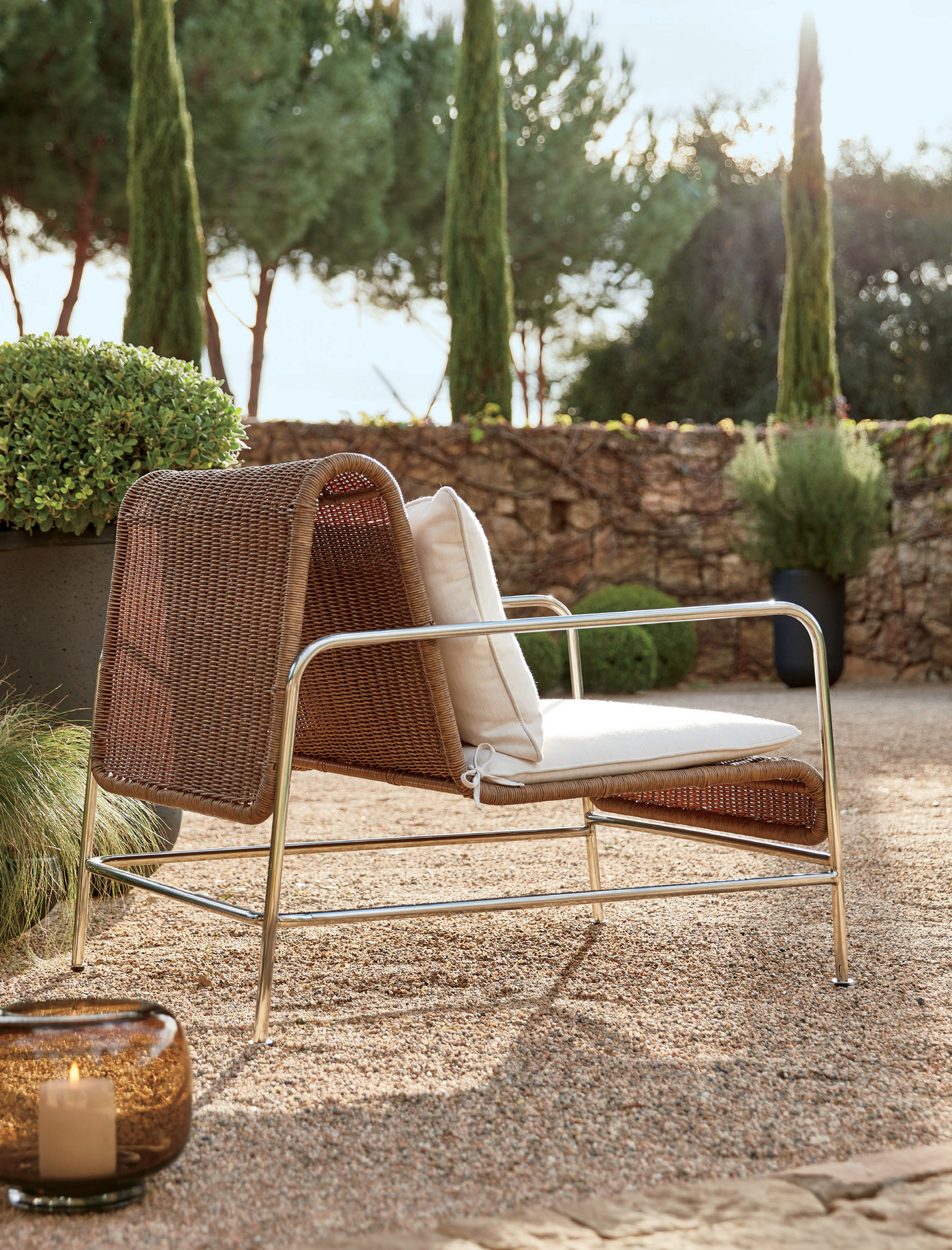 Gina outdoor modern seating group online rattan