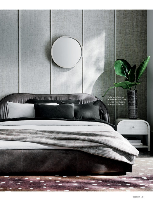 Laval Leather King Bed