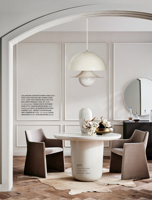 Lisette White Performance Fabric Dining Armchair