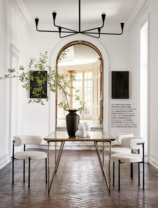 Inesse Boucle Ivory Dining Chair