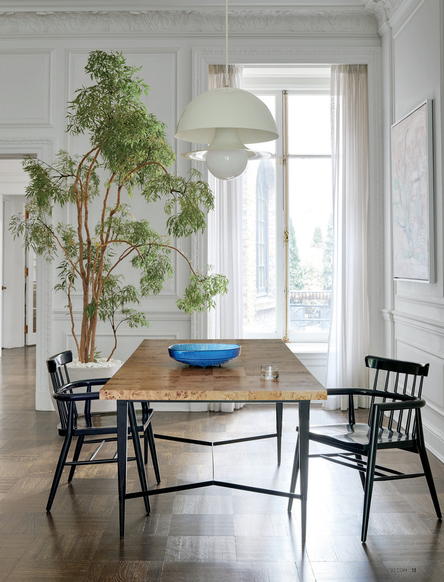 cb2 extension dining table