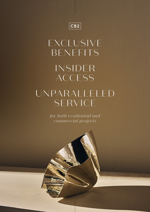 CB2 CB2 Design Trade Fall 2022 Lookbook Page 5