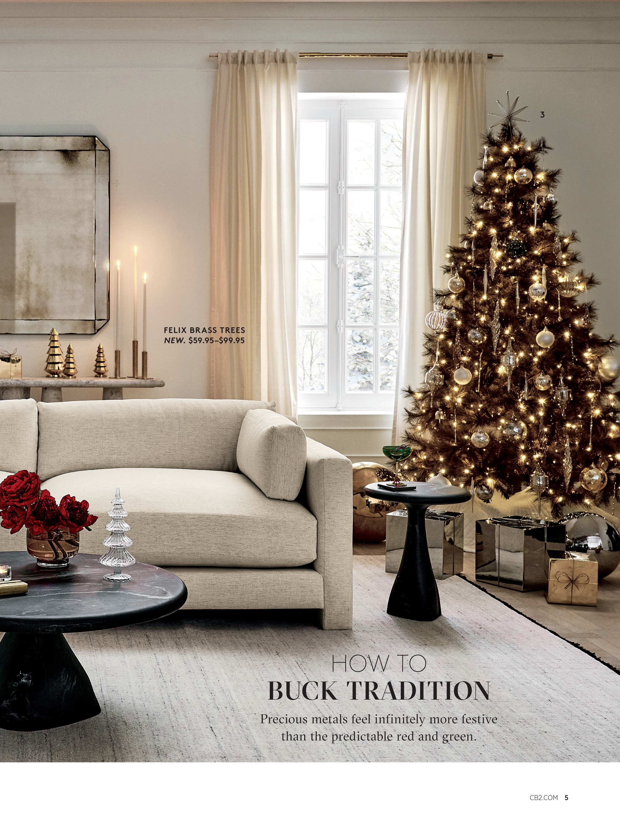 CB2 - November Catalog 2020 - Feather White Small Tree