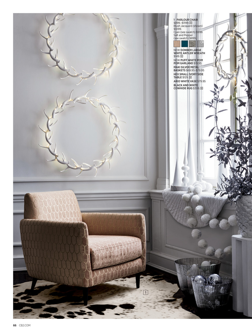 CB2 December Catalog 2018 Circuit Dining Table