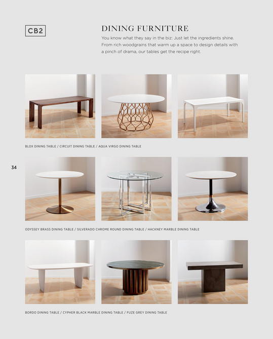 cb2 bordo table