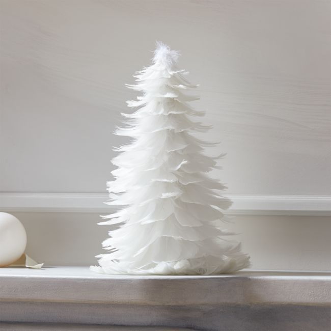 CB2 - Holiday Flipbook 2020 - Feather White Small Tree