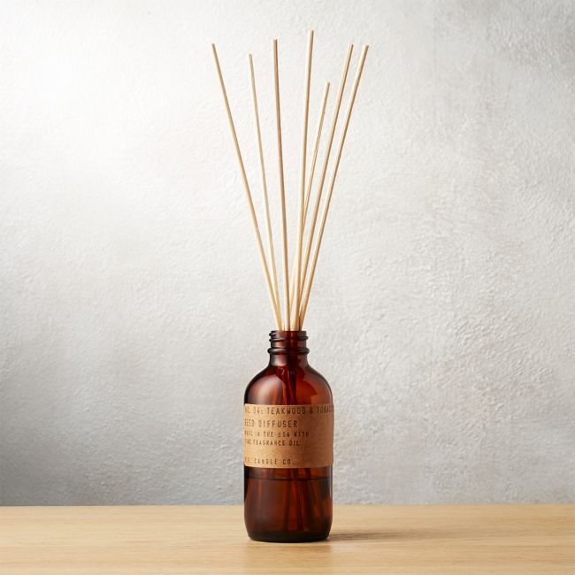 CB2 - December Catalogue 2019 - P.F. Candle Co. Teakwood and Tobacco Reed  Diffuser